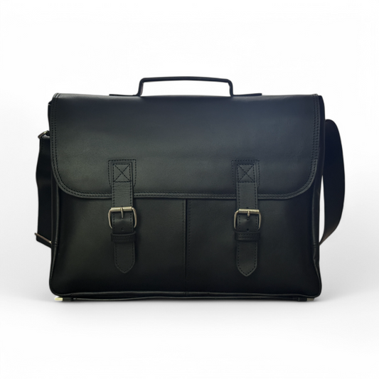 Stylish Black Messenger Bag – Perfect for Work & Travel