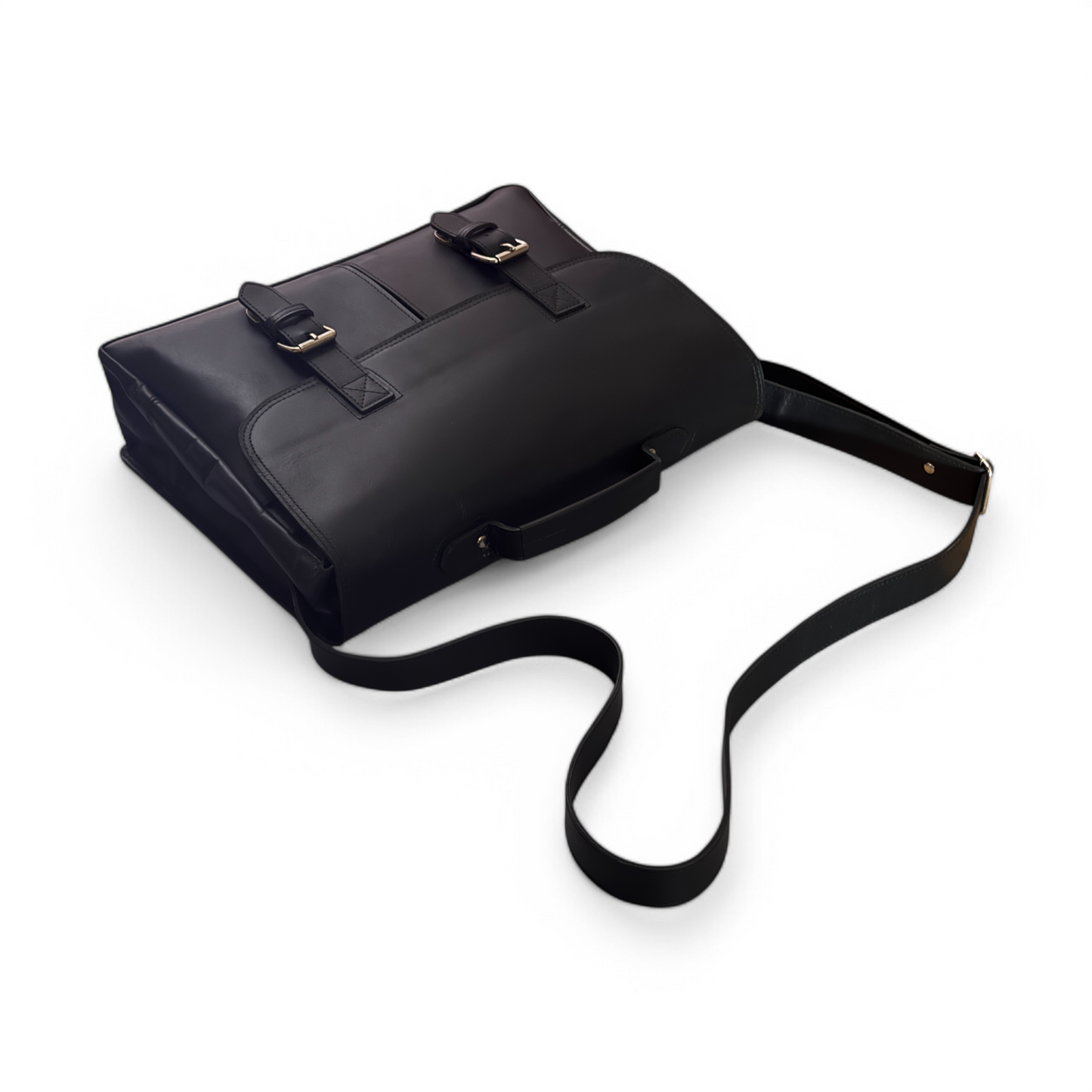 Stylish Black Messenger Bag – Perfect for Work & Travel