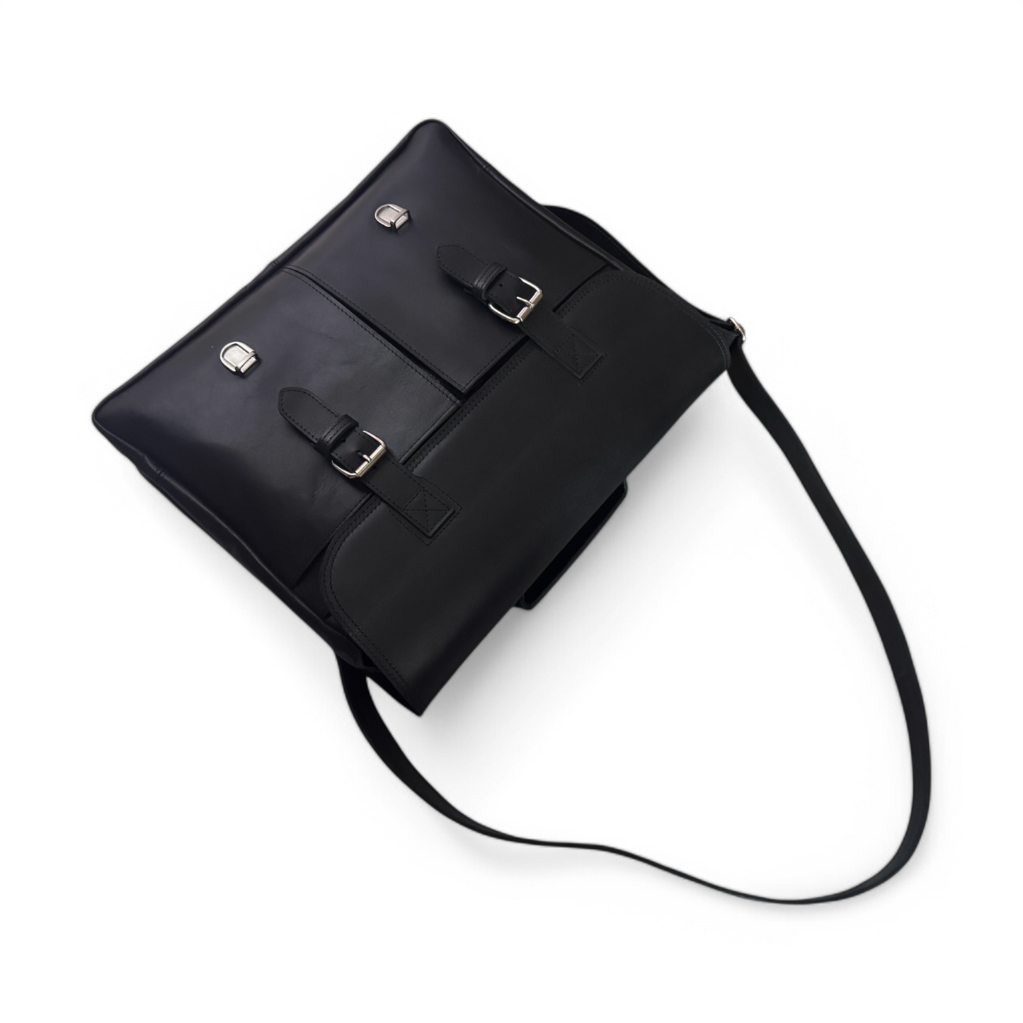 Stylish Black Messenger Bag – Perfect for Work & Travel