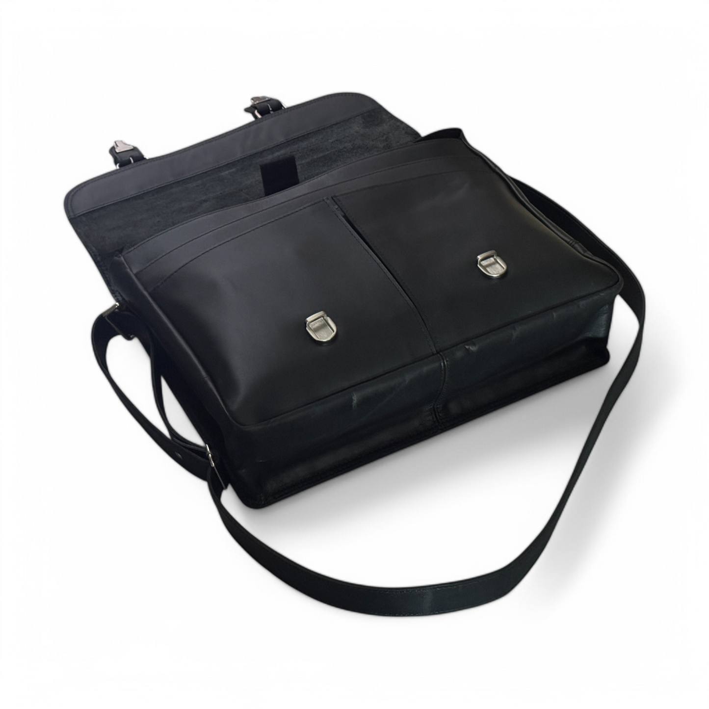 Stylish Black Messenger Bag – Perfect for Work & Travel