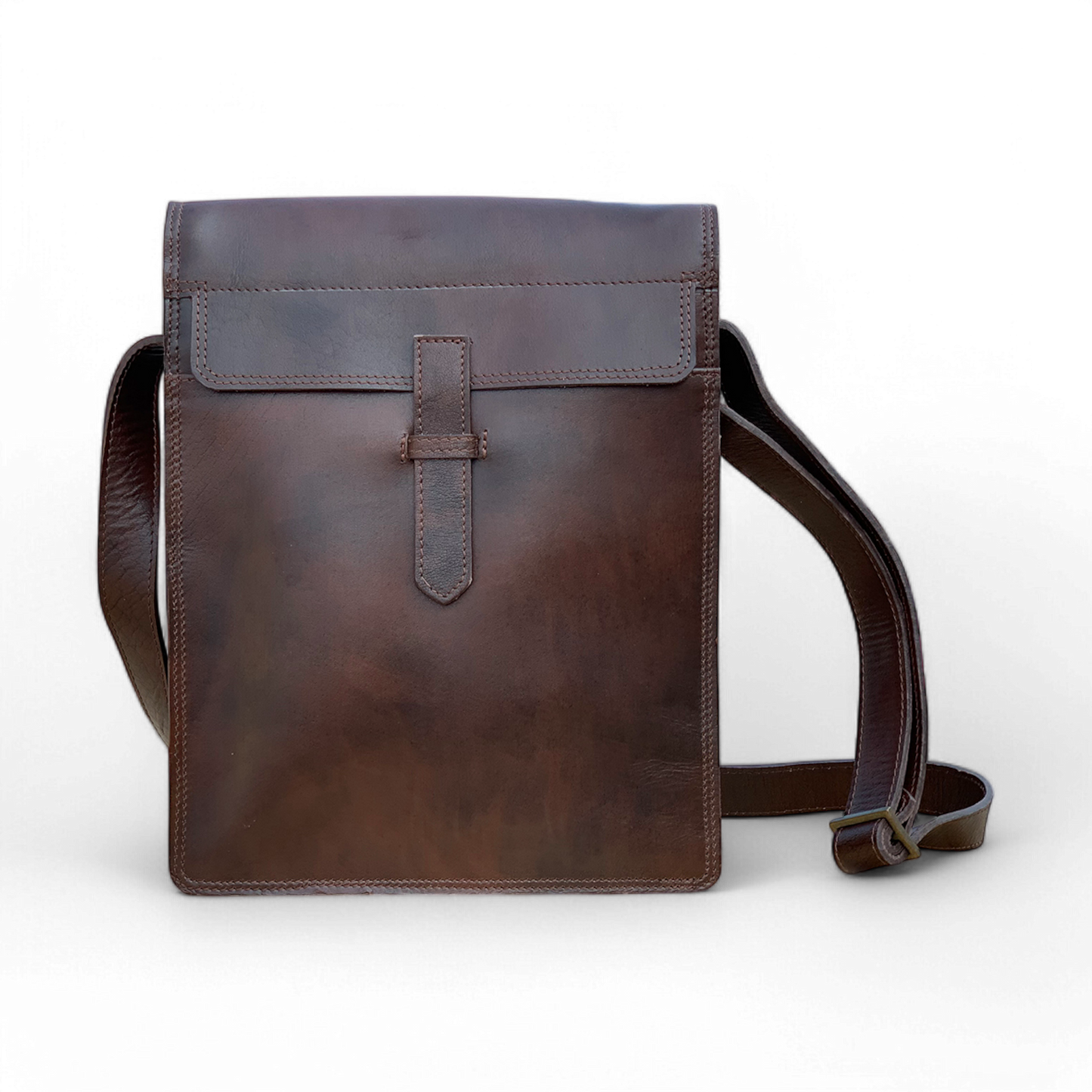 Stylish & Versatile Leather Brown Crossbody Bag