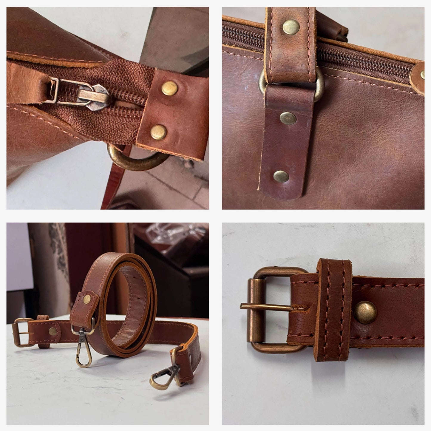 Large Leather Tote Bag