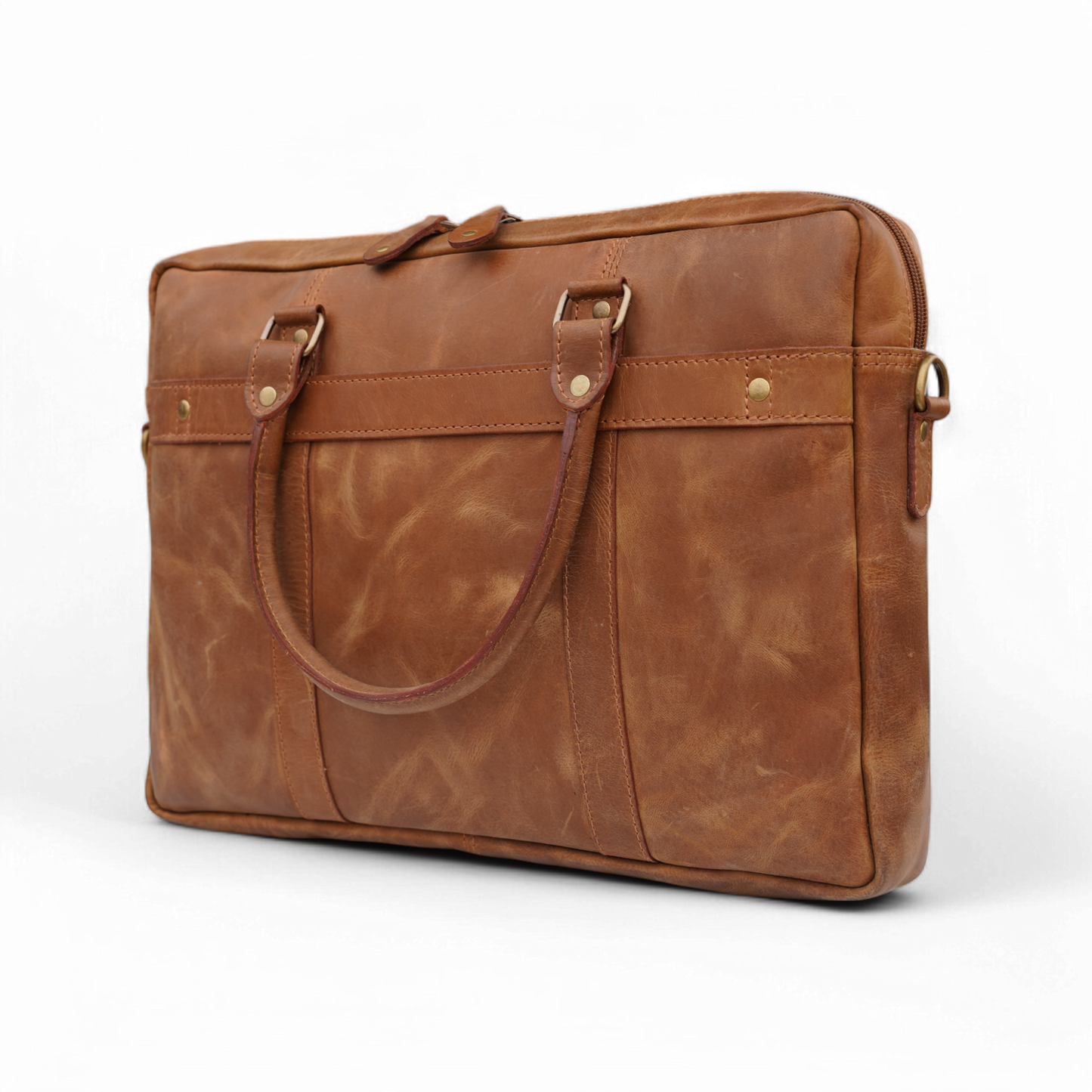 Premium Leather Laptop Bag for Work & Travel